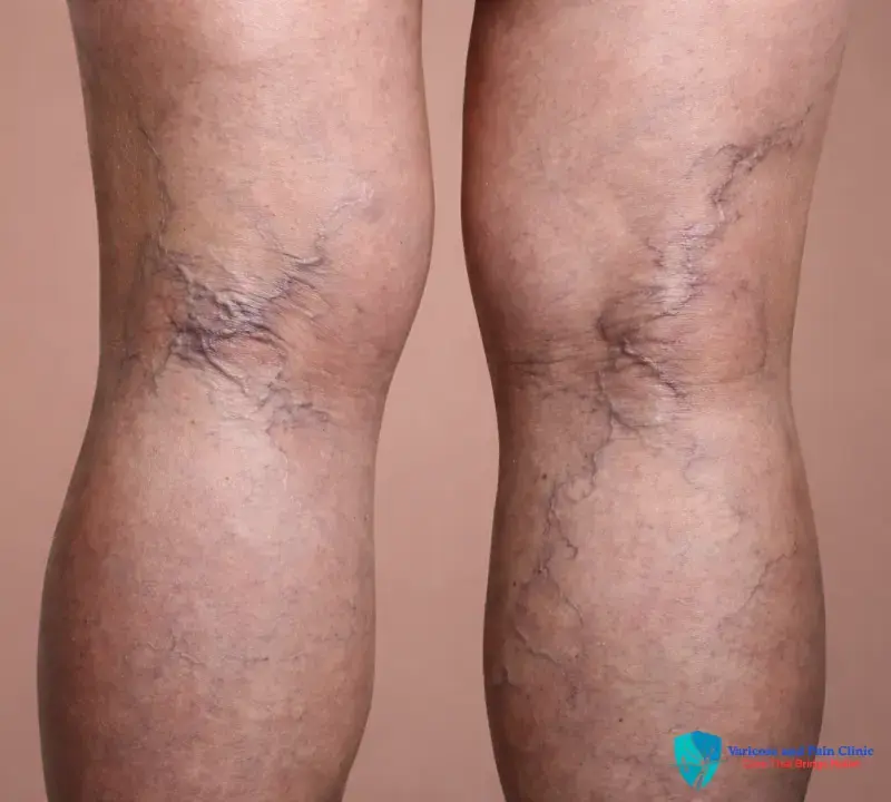 Early-stage varicose veins with mild leg pain treated at varicose and pain clinic